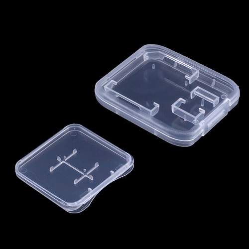 10Pcs Transparent SD TF CF Memory Card Storage Box Holder Box Protective Case - Afbeelding 10 van 13
