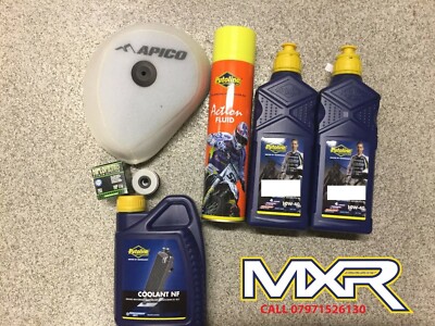 HONDA CRF 450 X SERVICE KIT 2x ÖL N-TECH 10W-40 + FILTER + KÜHLMITTEL
