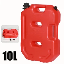 2.6Gallon 10L Fuel Can Emergency Backup Gas Tank for ATV UTV Offroad 4WD Petrol