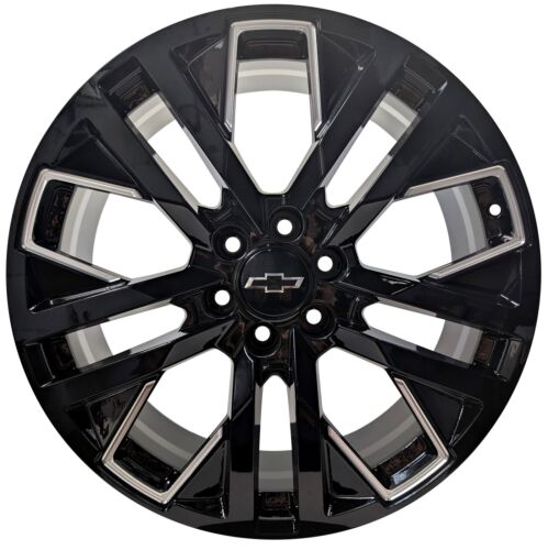 26" Black Rims Fit Tahoe Silverados 2005-2025 Suburban Z71 WT PPV RST LT Chevy