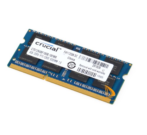 10PCS Crucial 4GB 2RX8 PC3-12800S DDR3 1600Mhz CL11 SODIMM Laptop Memory RAM $SG - Picture 4 of 4