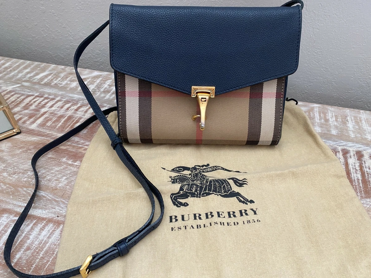 Burberry Check Fabric Crossbody Bag