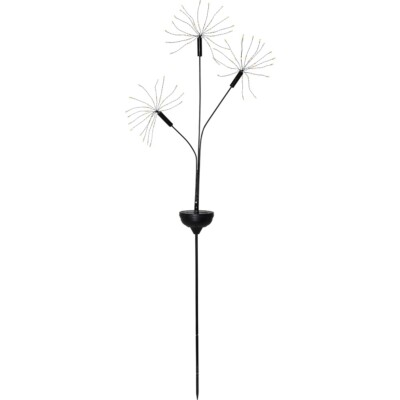 LED Solarstab FIREWORK schwarz 90er warmweiß 95x35cm außen 480-53