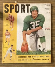 Sport Magazine - January, 1955 Basball's Ten Hottest Questions - Pete Pihos