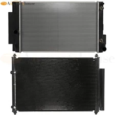 Aluminum Radiator & AC Condenser Cooling Kit For 2008-15 Scion xB 2.4L l4