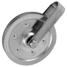 Garage Door 4 Inch Pulley w/Fork Bolt Nut Sold Each 200 LB Load