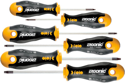 Felo Schraubendreher Satz 6-teilig ERGONIC 408 Torx T 8 - T 25