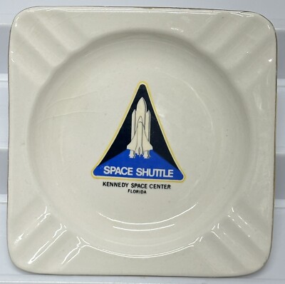 80s Rare！Rocket Ashtray 80年代 未使用 ロケット灰皿 Vintage Space Shuttle Kennedy Space Center Florida Ceramic Ashtray