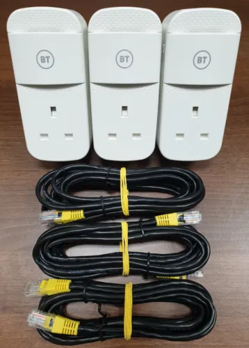 3 x bt mini connectors v2 version 2 1000mb gigabit powerline adapters new model image 2