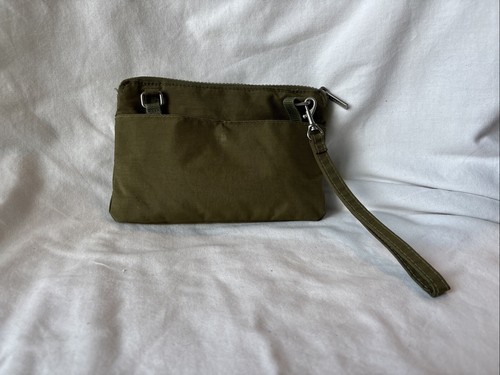Baggallini Small Olive Green Nylon Shoulder Crossbody Bag Purse/Wristlet - Picture 7 of 8