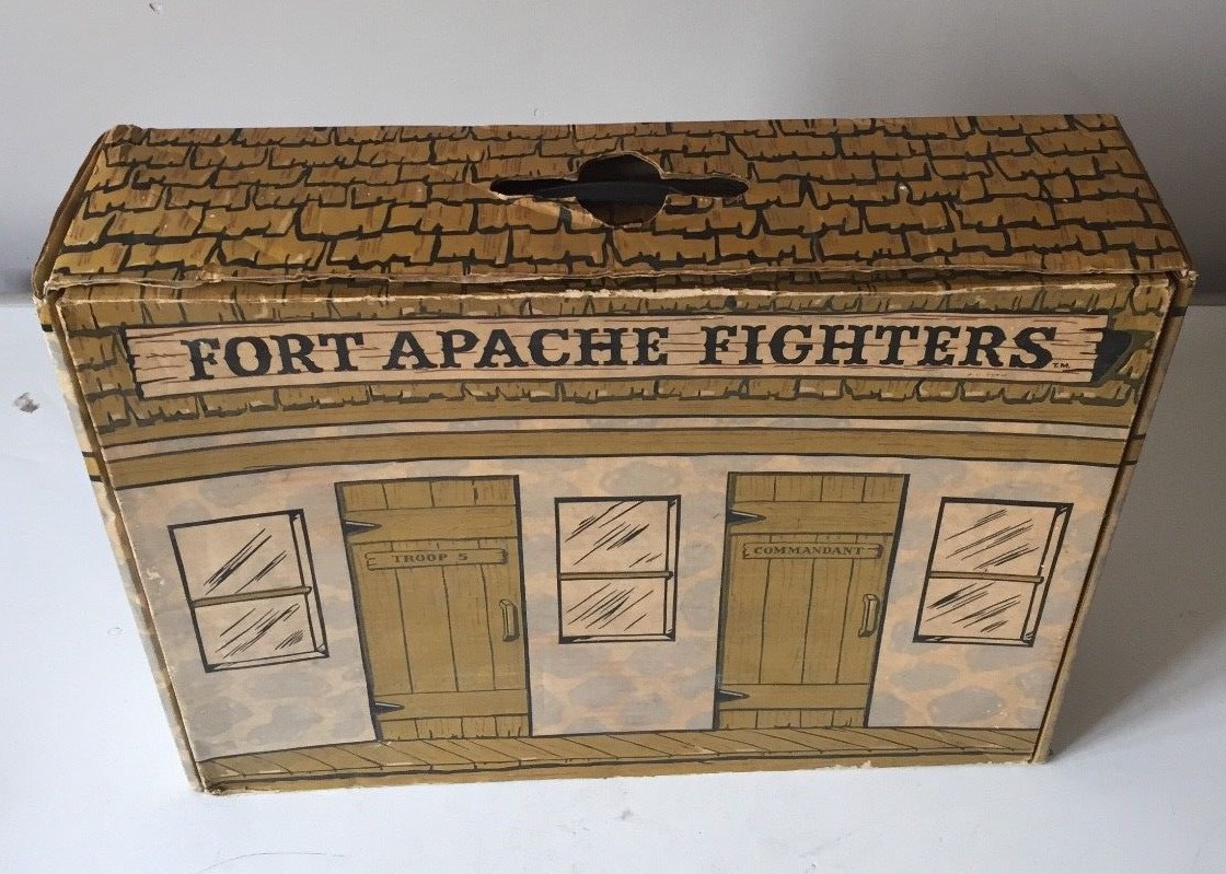 Jahr MARX JOHNNY WEST FORT APACHE FIGHTERS LGE CARDBOARD PLAYSET CARRY Fall Jahr MARX JOHNNY WEST FORT APACHE FIGHTERS LGE CARDBOARD PLAYSET CARRY Fall