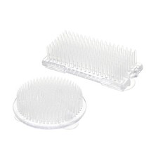 2Pcs/1Set Flower Frogs Ikebana Kenzan Plastic Floral Arranger Frog Transparent