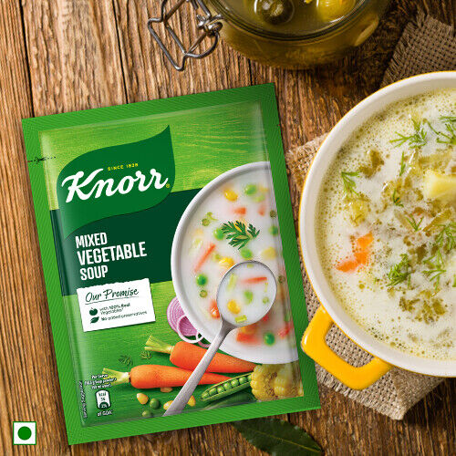 Knorr Instant Mixed Vegetable Soup with Real Vegetables - Serves 4 - Picture 1 of 6