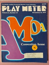 Play Meter Magazine Nov 15, 1979 Vol 5 No. 21  Arcade Video, 5 Pinball Flyers