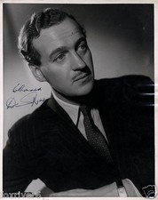 DAVID NIVEN Signed Photograph - Film Actor - preprint