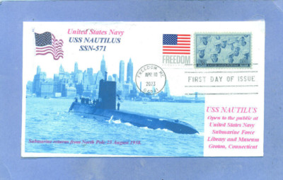 Uss Nautilus SSN-571 U-Boot New York Stadt 1958 Foto Erster Tag Von Ausgabe:0
