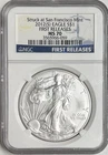2012 (S) American Eagle Silver $1 First Releases MS70 NGC