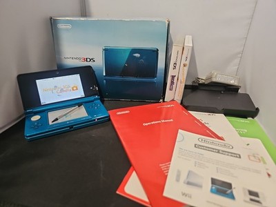 NINTENDO 3DS AQUABLAU: Originalverpackt funktionstüchtig und neuwertig. KOMPLETT..