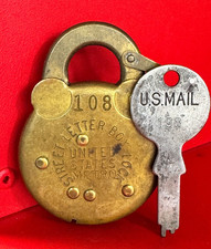 STRASSENBRIEFKASTEN-VORHÄNGESCHLOSS/Postschloss/Postträger/Schlosser/Postwerbung