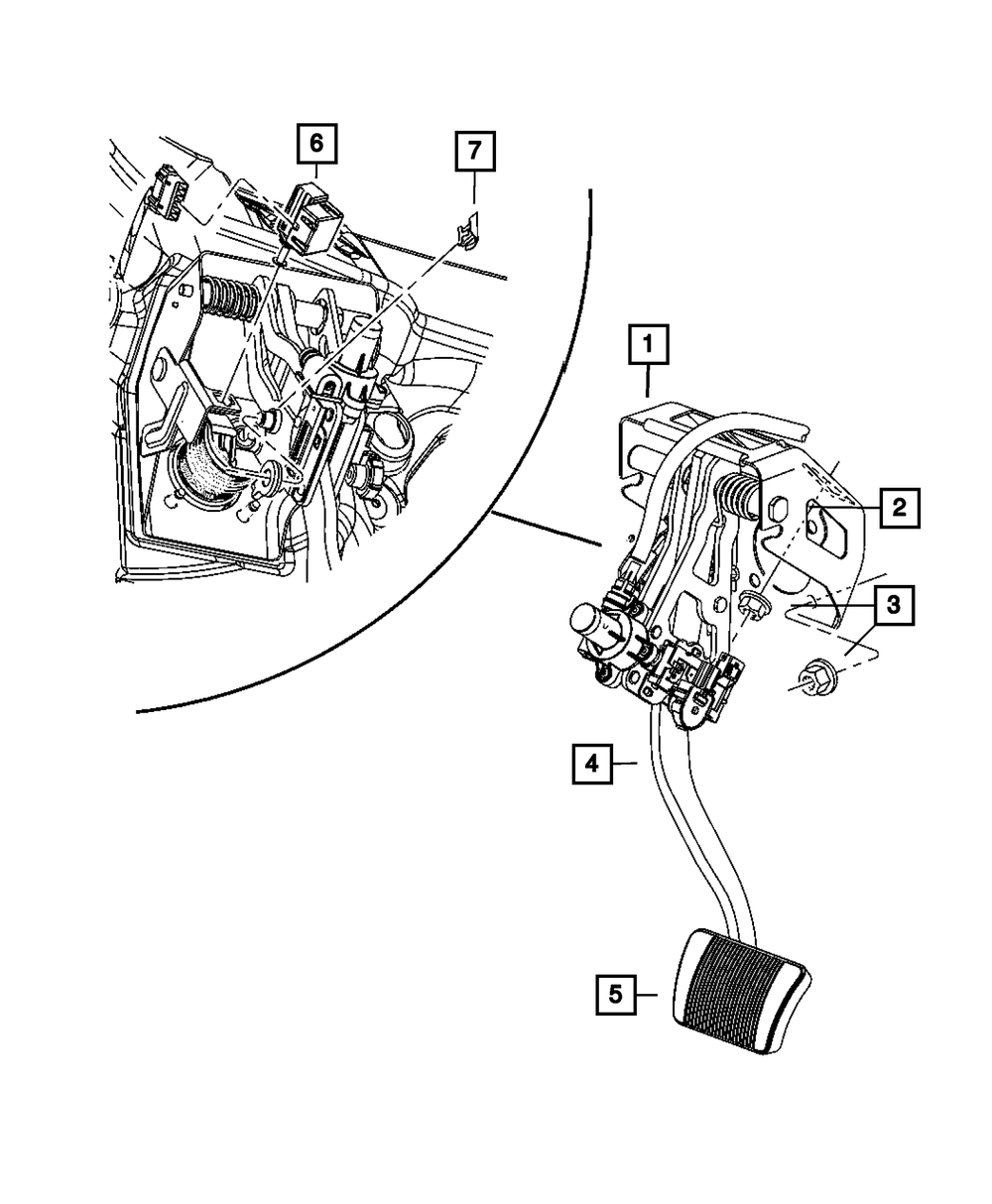 Genuine Mopar Brake Pedal And Pad 4779559AF