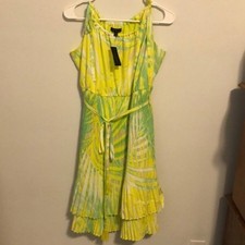 NWT Lane Bryant Pleated Tie Shoulder Dress Size 18/20