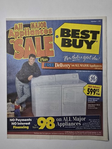 1997 Best Buy September Circular Computers Cameras Appliances Vintage Ad