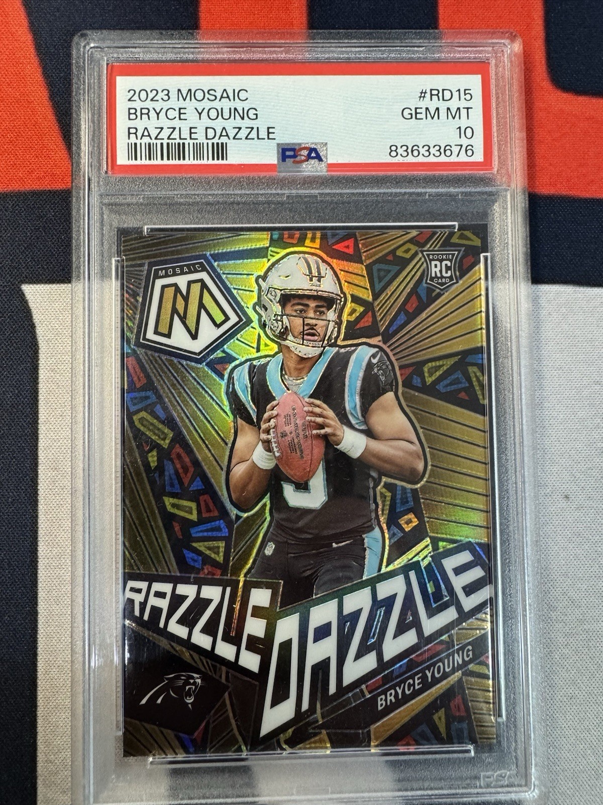 Bryce Young Panini Mosaic Razzle Dazzle #RD15 Base