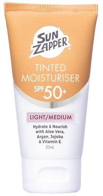Sun Zapper BB Cream Tinted Sunscreen   SPF 50+ Moisturizer with Aloe Vera, Ka...