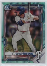 2021 Bowman Draft Chrome Aqua Lava Refractor /199 Ethan Wilson #BDC-140