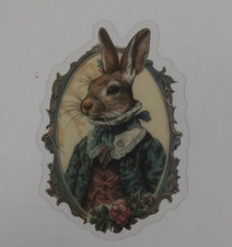 Portrait Of Mr. Rabbit Transparent Sticker 2.38