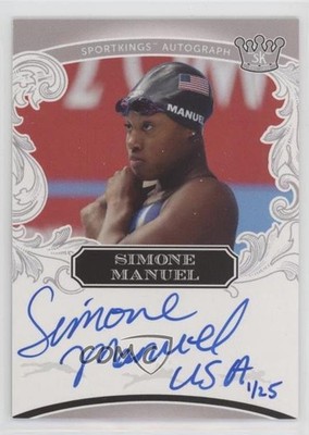 2018 Sage Sportkings Auto 1/25 Simone Manuel #A18 Auto 0c3