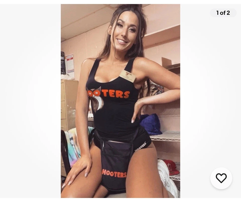 HALLOWEEN Negro Hooters Niña Conjunto Disfraz Halloween COMPLETO Múltiples Tallas Foto 2 de 2