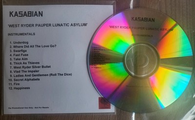 Kasabian - West Ryder Pauper Lunatic Asylum (Instrumentals) PROMO CDr 2009 UK