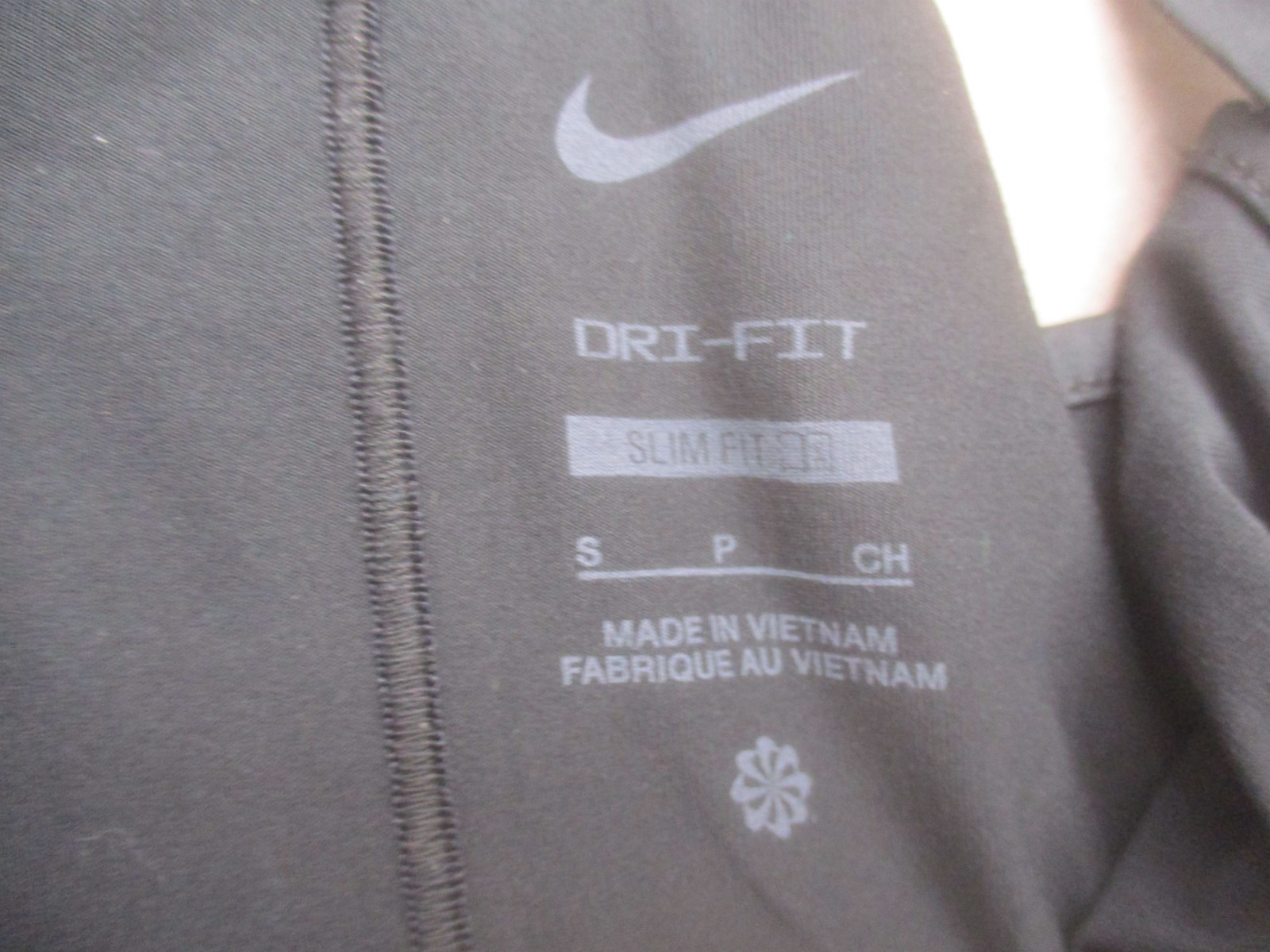 Nike Size S Womens Black Sleeveless Racerback Crew Neck Logo Athletic Top 375 image 7