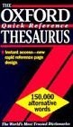The Oxford Quick Reference Thesaurus, , Used; Good Book