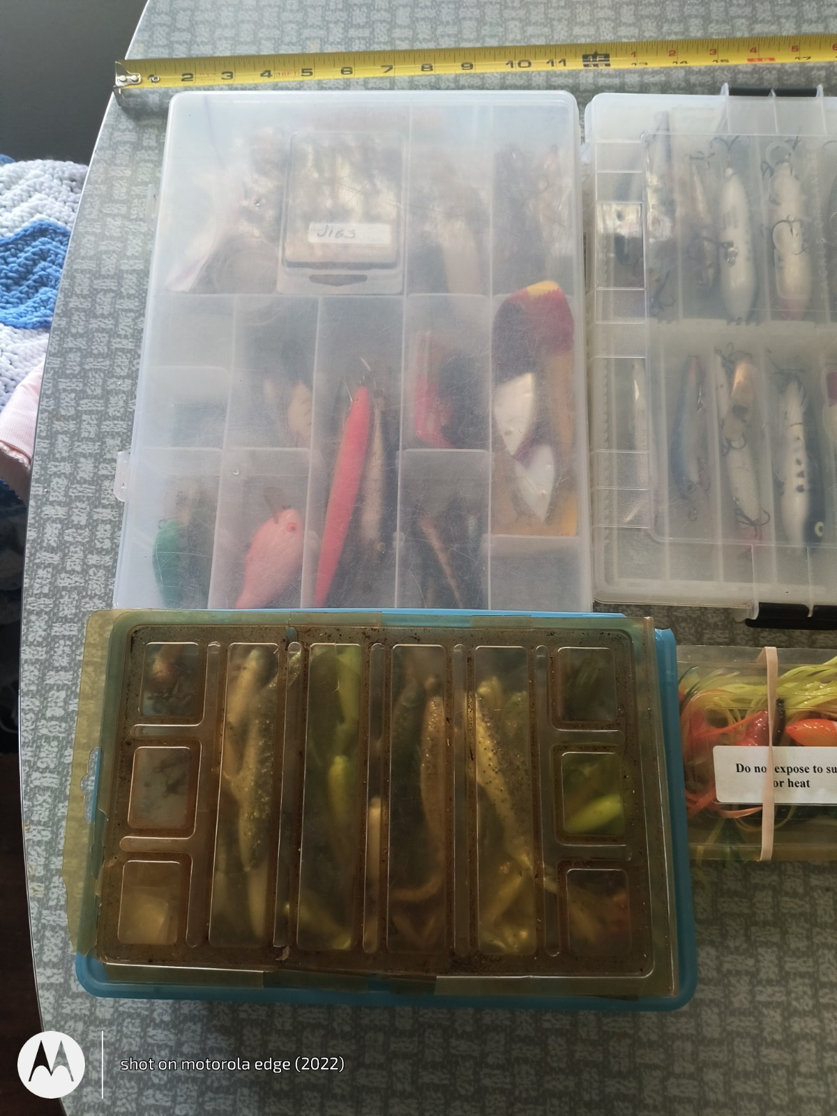 Bass Fishing Jigs/ Spinners / Tackle Etc ( 4 Plastic Boxes! Lots & Lots of... - Image 2
