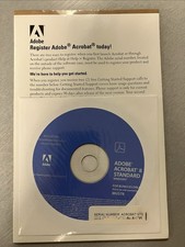 Adobe Acrobat 8 Standard for Windows Disc and Serial Number