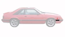 1985-1986 Ford Mustang Front of Front Fender Body Trim Molding RH Passenger Side