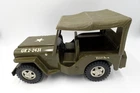 Vintage 1960s Tonka Steel Army Jeep GR 2-2431 w/ Canopy NICE