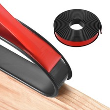 U-Shape Edge Banding 1"x14.8ft Black Self Adhesive Edging Trim