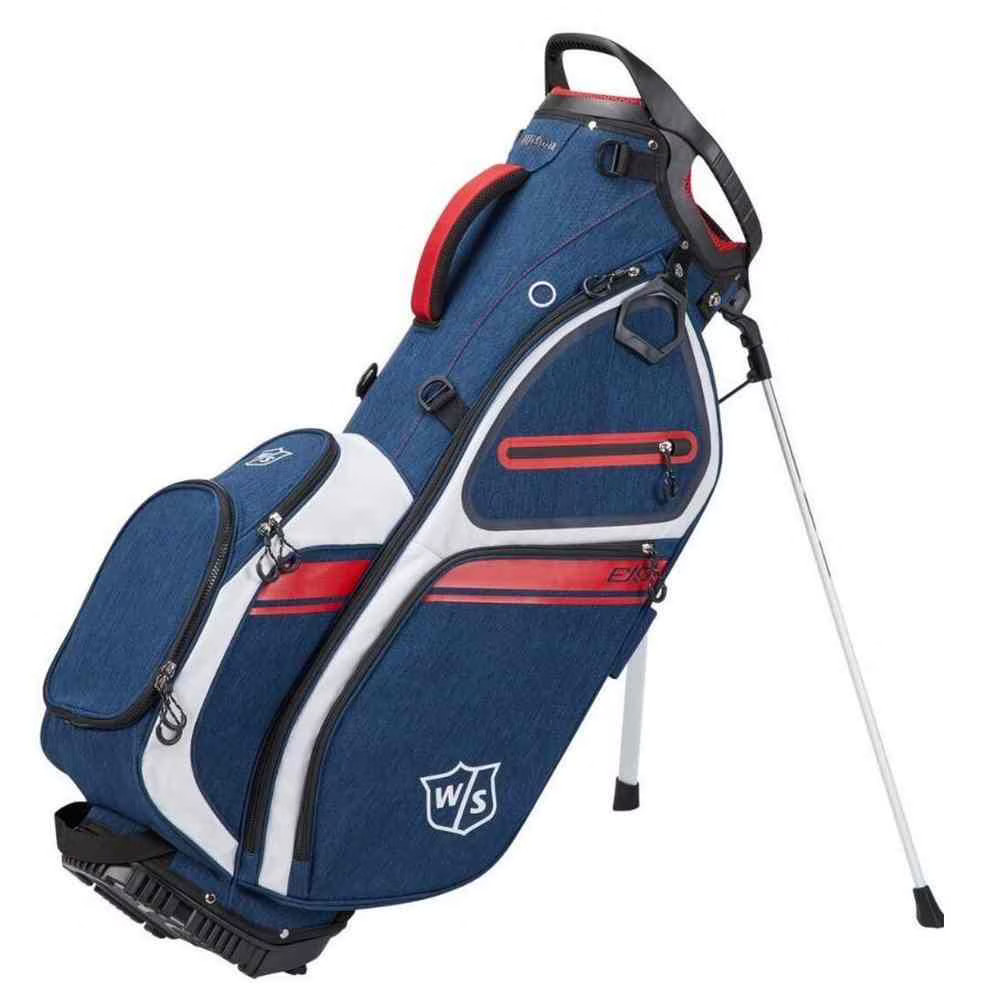 Wilson Staff Exo II Navy White Red Stand Golf Bag