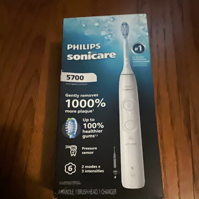 PHILIPS SONICARE 5700 WHITE RECHARGEABLE SONIC TOOTHBRUSH PRESSURE SENSOR
