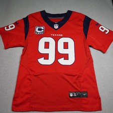 Houston Texans Jersey Mens Medium Red NFL Football J.J. Watt 99 Captain Nike