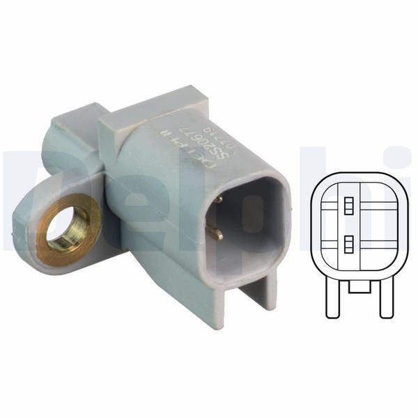 ABS-SENSOR FÜR Volvo V70 III (135), Volvo S60 II (134) - Delphi SS20677-image