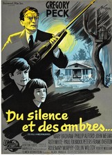 DU SILENCE ET DES OMBRES, GREGORY PECK, REPRO AFFICHE DE CINEMA VINTAGE HQ