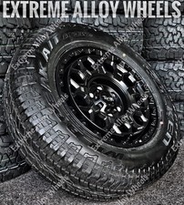 17" Black TG12 Alloy Wheels For Volkswagen Crafter 5 Stud + Falken All Terrain