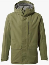 Craghoppers Mens Large Lorton Waterproof Jacket Hooded Full Zip Hiking Walking