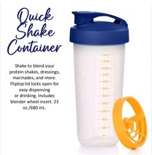 Tupperware Quick Shake 23oz BLUE Protein Shak...