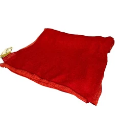 Sybilla Linen Mohair Blend Large Stole, Red Women USED
