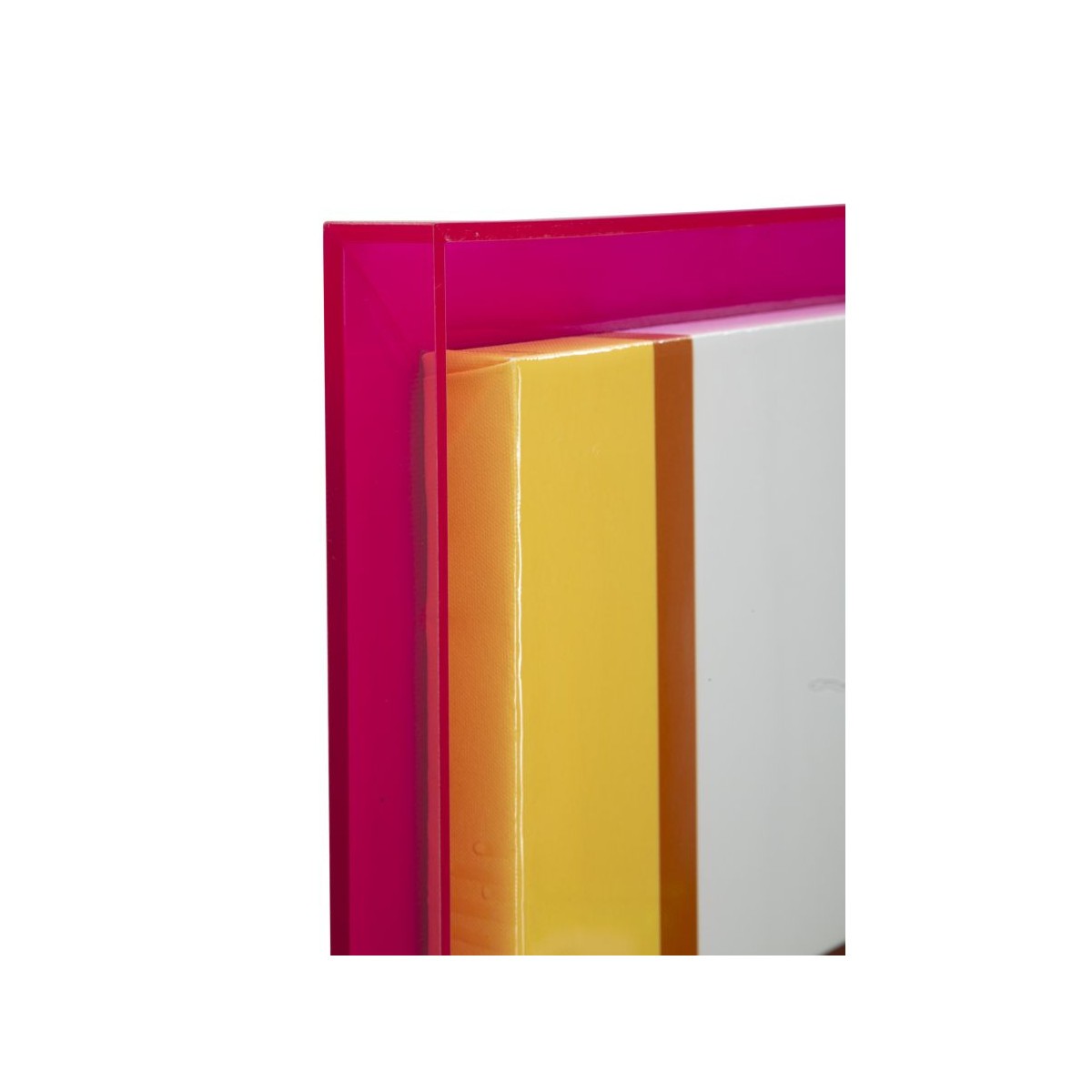 Tableau acrylique 60x80cm multicolore pour dynamiser un mur blanc de bureau - 2
